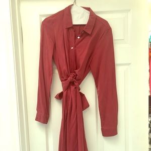 Seraphine collared knot front maternity dress